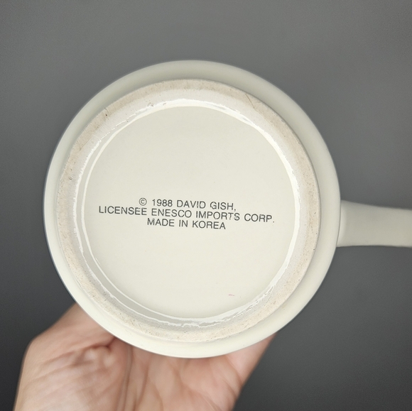 💕2/$25💕Adorable David Gish vintage Friendship Mug 1988 with heart handle - Picture 3 of 8